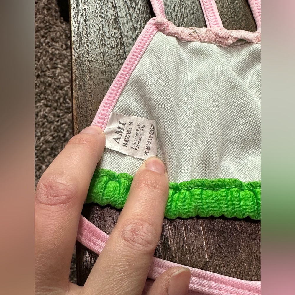 Pink/ Green Bikini Set - Picture 5 of 5